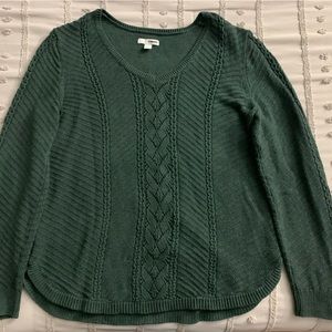 Large Dark Green Knitted long sleeve from Sonoma